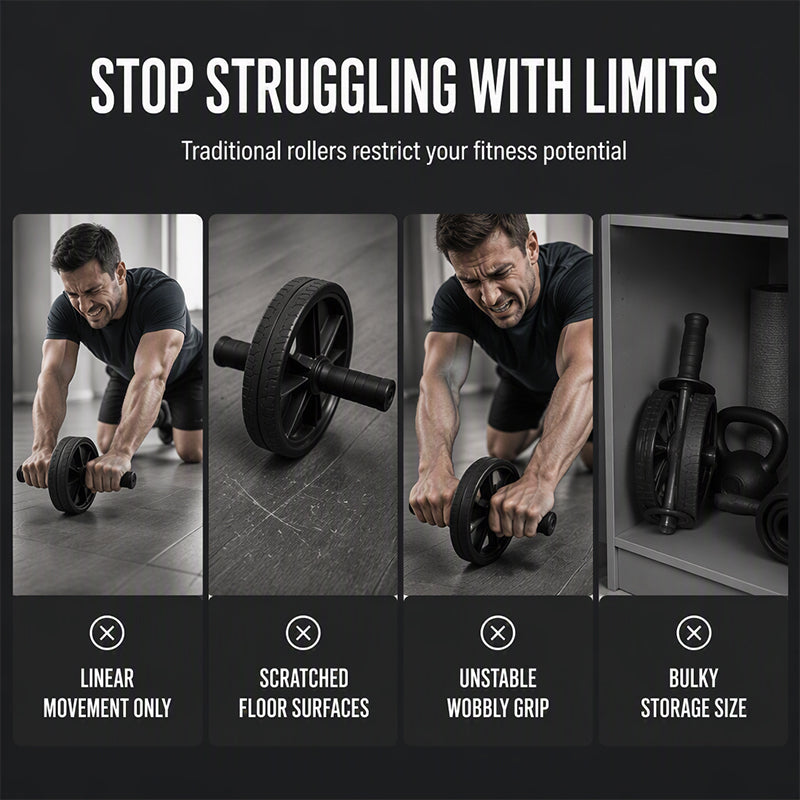 Abdominal Roller with Knee Mat Stability, comfort & strengthening Ideal for effective core workouts at home.