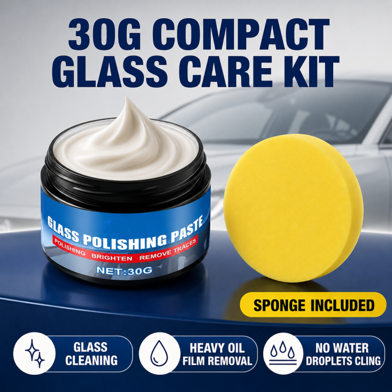 RÉDUCTION Produit pour éliminer les traces d'huile sur les vitres de voiture élimine les reflets et les traces laissées par les essuie-glaces, repousse la pluie, convient à tous les types de vitres éponge incluse