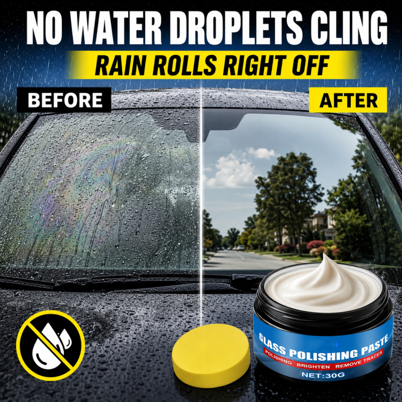 RÉDUCTION Produit pour éliminer les traces d'huile sur les vitres de voiture élimine les reflets et les traces laissées par les essuie-glaces, repousse la pluie, convient à tous les types de vitres éponge incluse