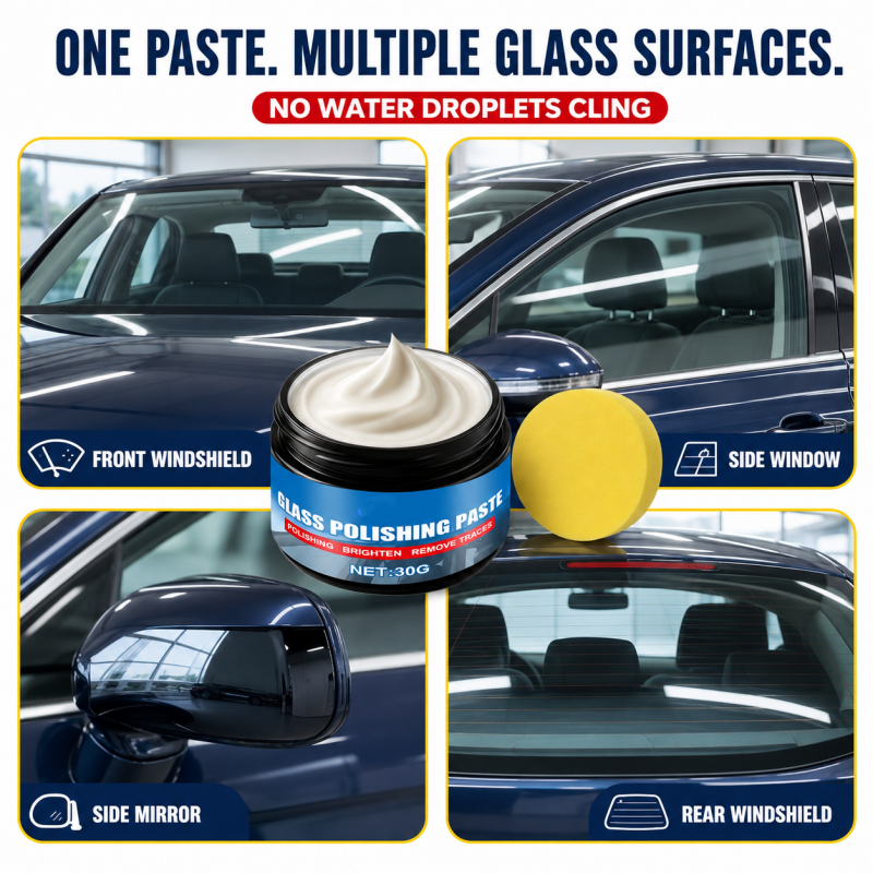 RÉDUCTION Produit pour éliminer les traces d'huile sur les vitres de voiture élimine les reflets et les traces laissées par les essuie-glaces, repousse la pluie, convient à tous les types de vitres éponge incluse