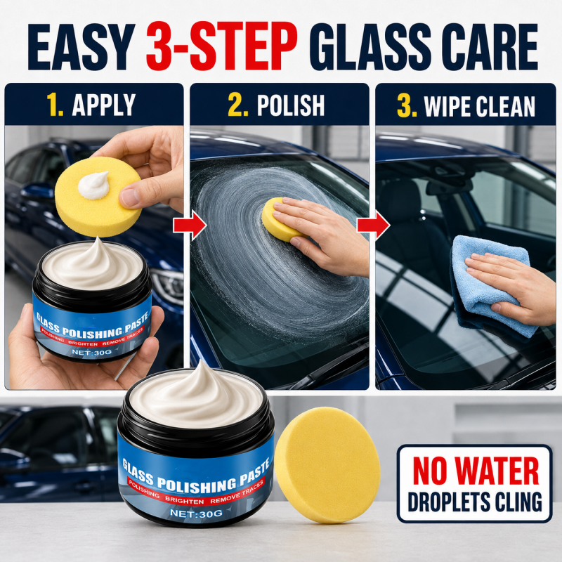RÉDUCTION Produit pour éliminer les traces d'huile sur les vitres de voiture élimine les reflets et les traces laissées par les essuie-glaces, repousse la pluie, convient à tous les types de vitres éponge incluse