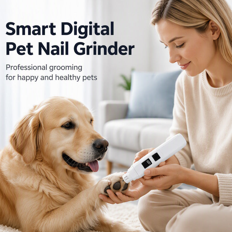Electric Pet Nail Grinder with LED Battery Display