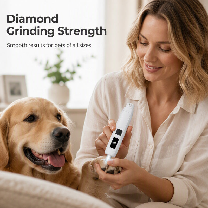 Electric Pet Nail Grinder with LED Battery Display