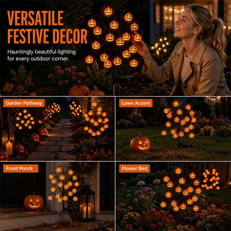 DE RÉDUCTION Guirlande lumineuse solaire étanche citrouille d'Halloween
