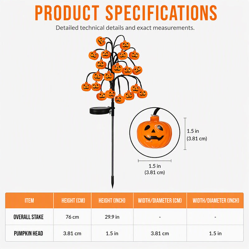 DE RÉDUCTION Guirlande lumineuse solaire étanche citrouille d'Halloween