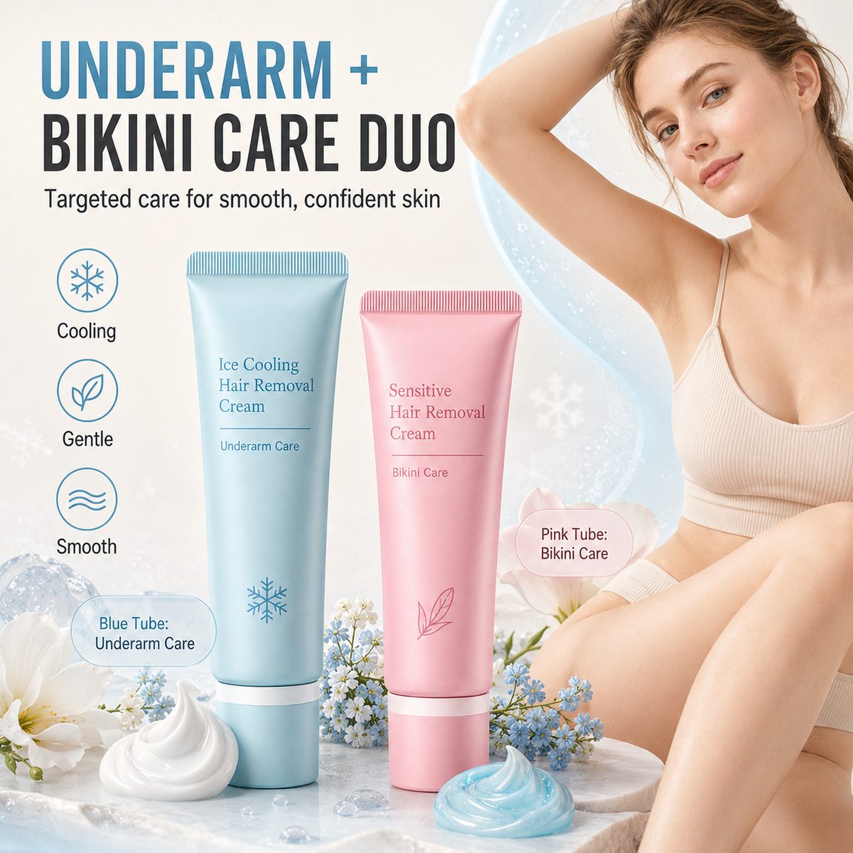 FAVORITE 2026 Hair removal cream Enriched with rose and lavender oils, brightening niacinamide Inhibits regrowth, for smoother, softer skin for longer