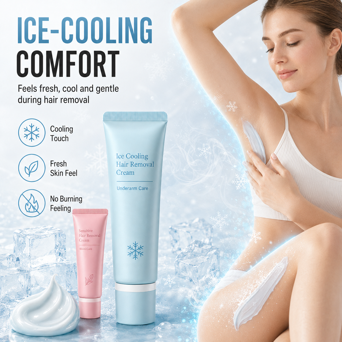 FAVORITE 2026 Hair removal cream Enriched with rose and lavender oils, brightening niacinamide Inhibits regrowth, for smoother, softer skin for longer