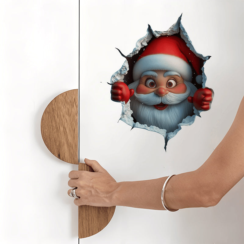 3D Christmas Eve Surprise Wall Decals