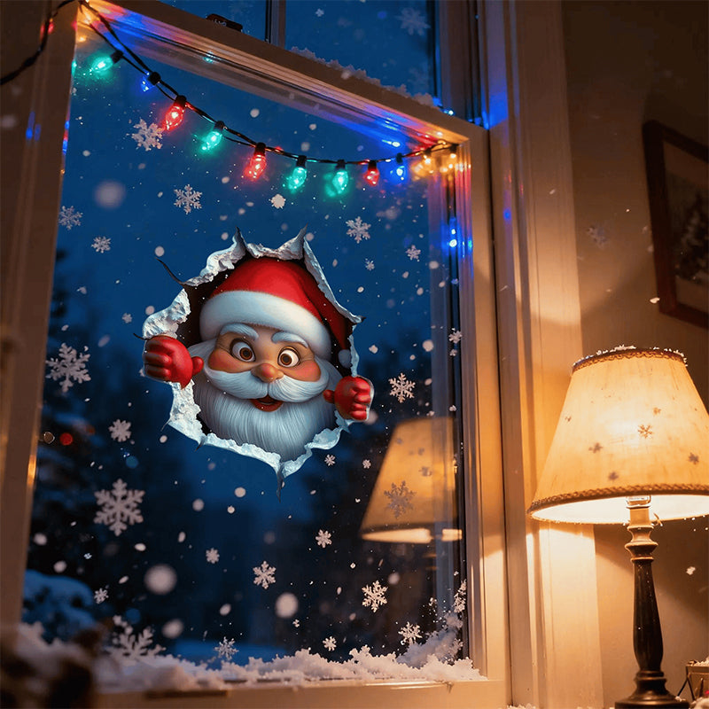 3D Christmas Eve Surprise Wall Decals