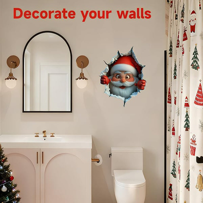 3D Christmas Eve Surprise Wall Decals