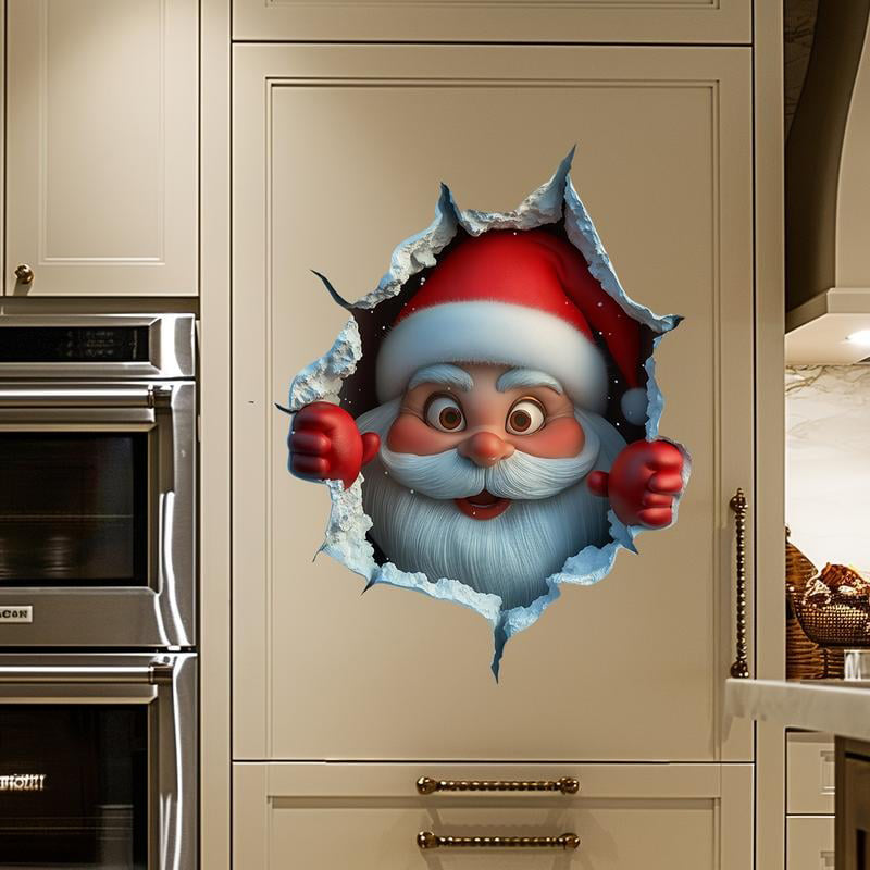 3D Christmas Eve Surprise Wall Decals