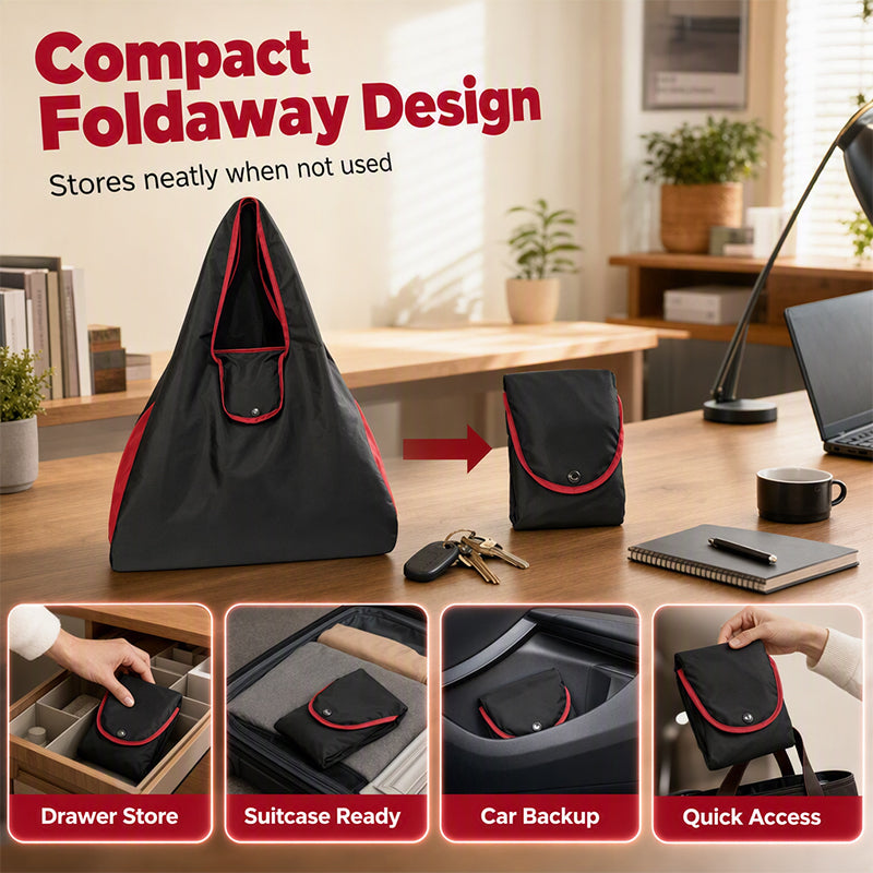 EN STOCK Foldable, reusable grocery bag Spacious, lightweight, and machine-washable