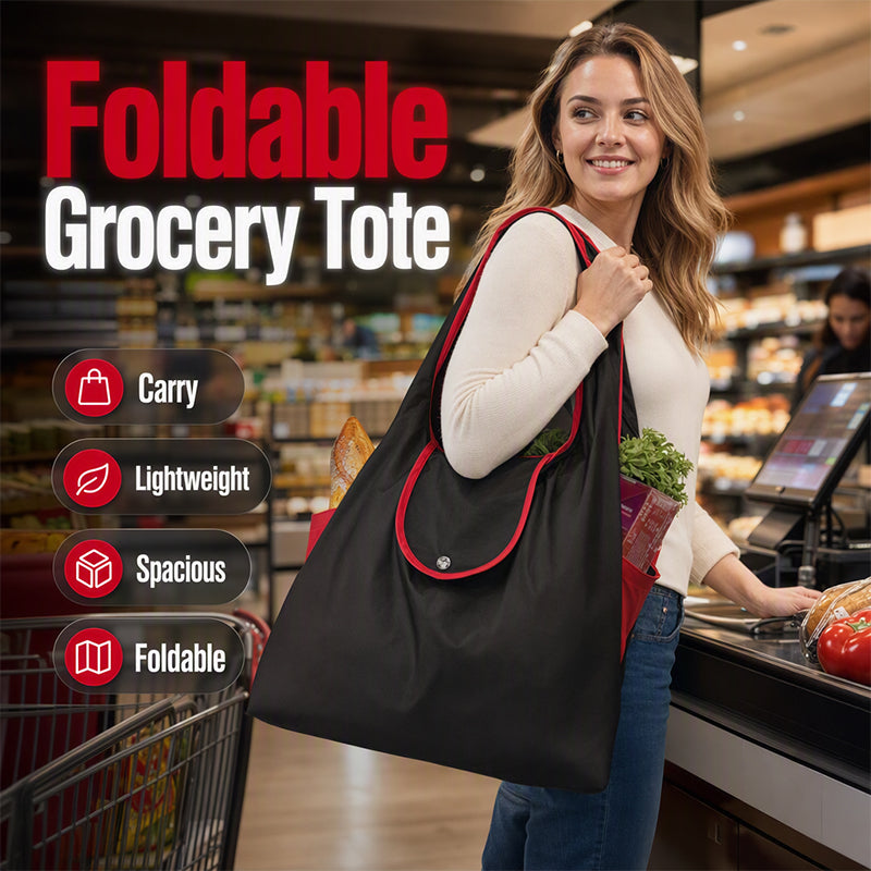 EN STOCK Foldable, reusable grocery bag Spacious, lightweight, and machine-washable