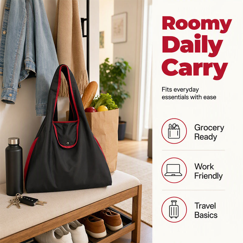 EN STOCK Foldable, reusable grocery bag Spacious, lightweight, and machine-washable