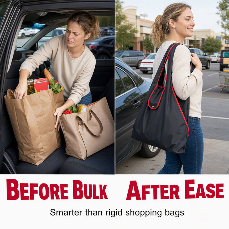 EN STOCK Foldable, reusable grocery bag Spacious, lightweight, and machine-washable