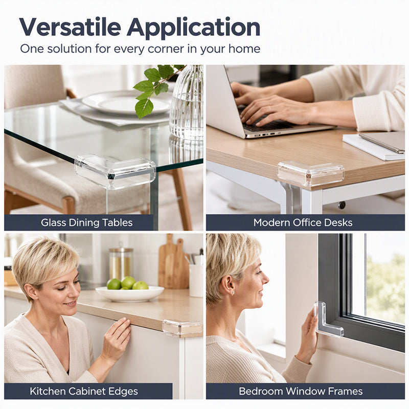 Soft, transparent corner protectors
