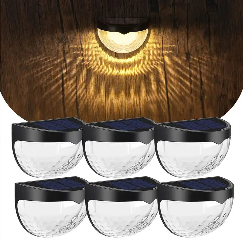 Decorative and waterproof solar fence lights for outdoor use