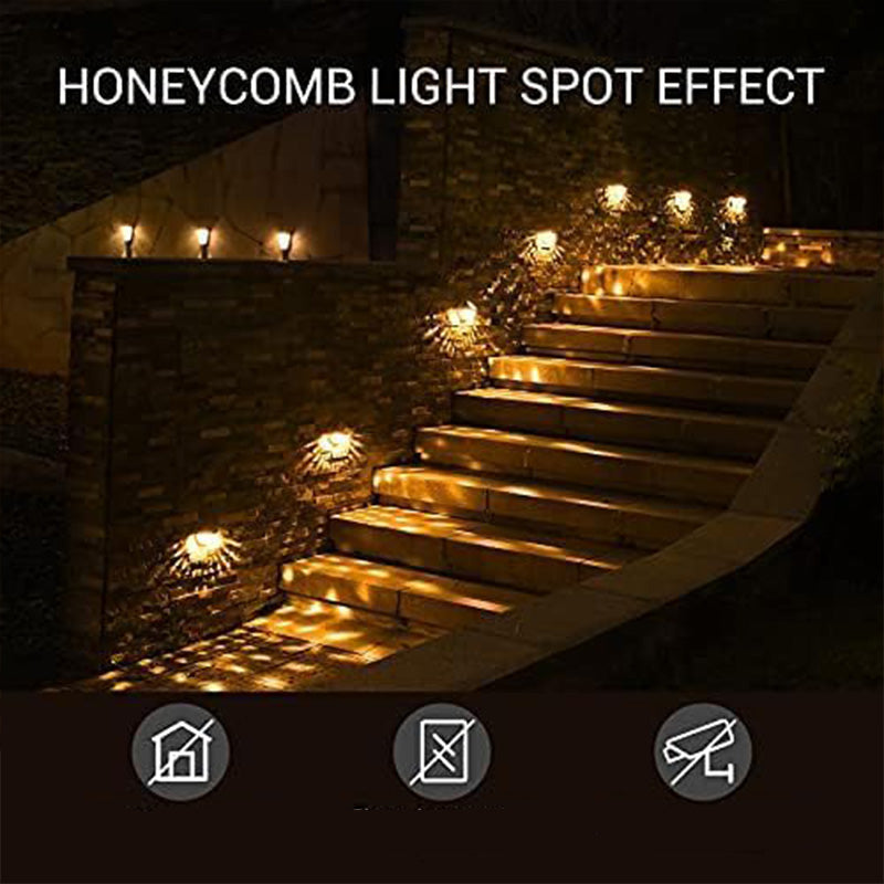 Decorative and waterproof solar fence lights for outdoor use