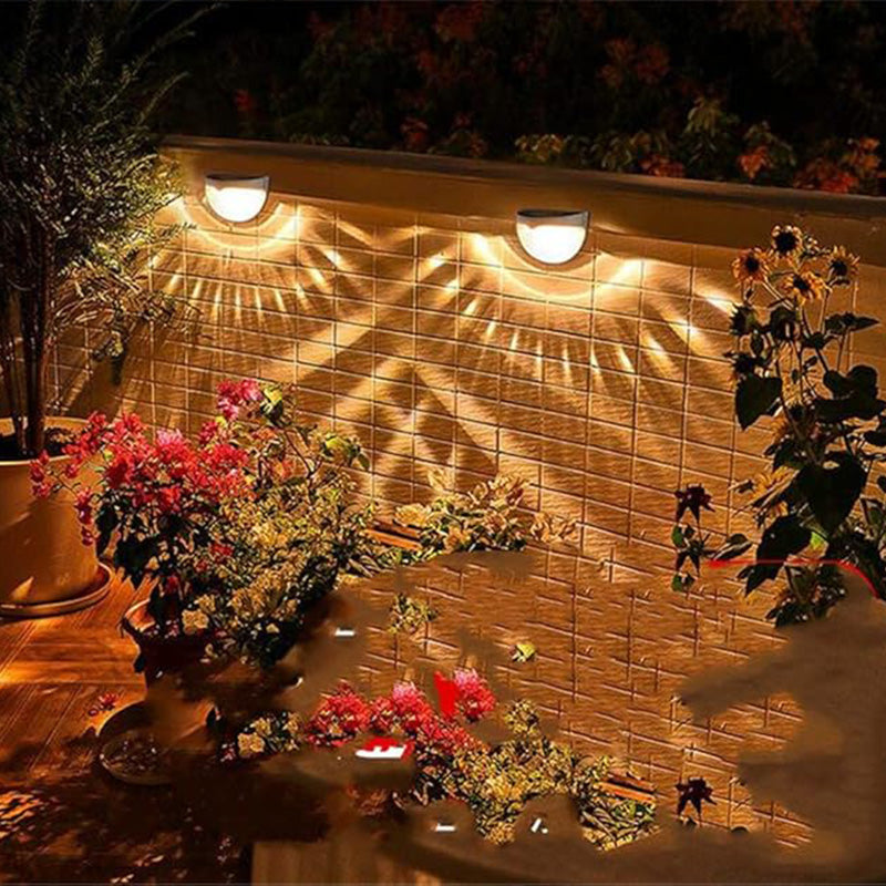 Decorative and waterproof solar fence lights for outdoor use