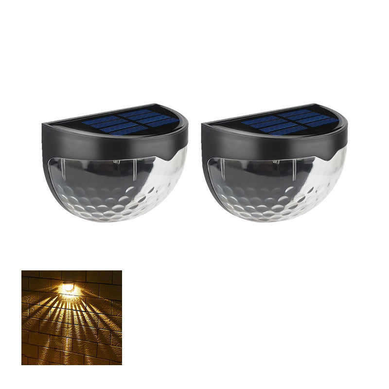 Decorative and waterproof solar fence lights for outdoor use