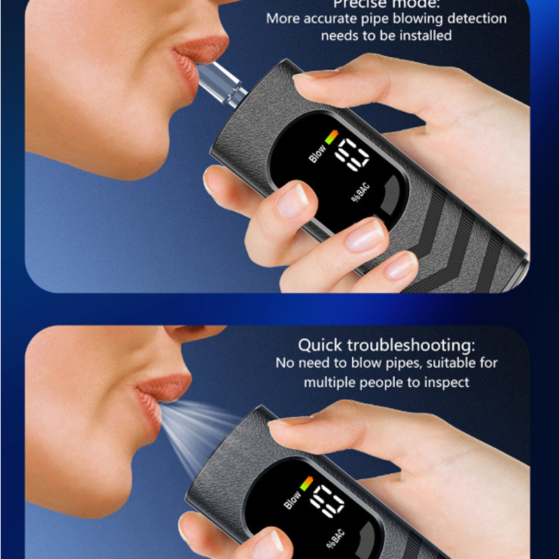 Éthylotest rechargeable avec écran LCD et message vocal