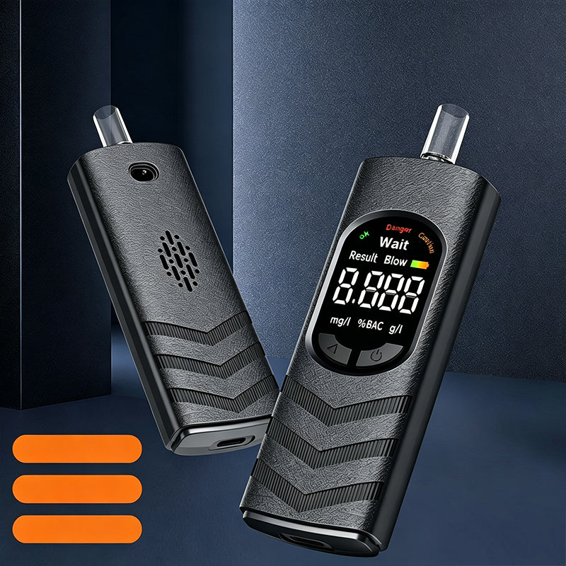 Éthylotest rechargeable avec écran LCD et message vocal