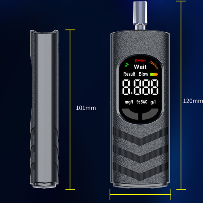 Éthylotest rechargeable avec écran LCD et message vocal