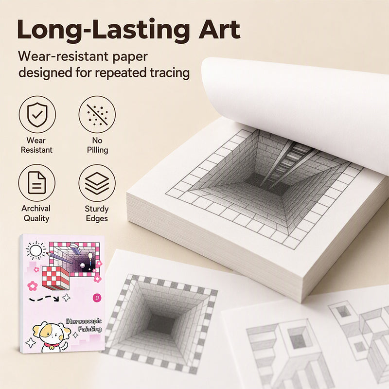 EN PROMOTION ! Livre de dessin stéréoscopique 3D pour enfants, avec activités de coloriage et de découpage, VERSION FRANÇAISE