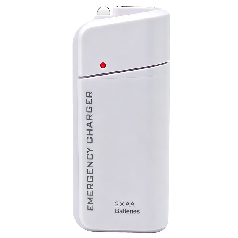 Chargeur portable d'urgence pour téléphone, batterie externe alimentée par piles AA avec lampe torche LED