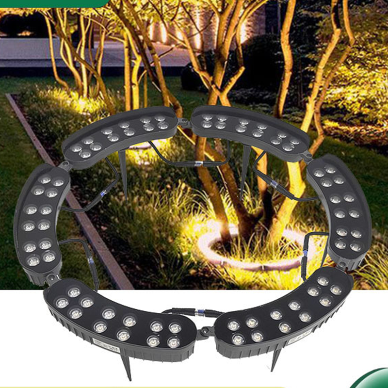 REDUCTION projecteur annulaire pour arbres Projecteurs étanches, lumière chaude et design discret Transforme votre jardin en allée féerique la nuit