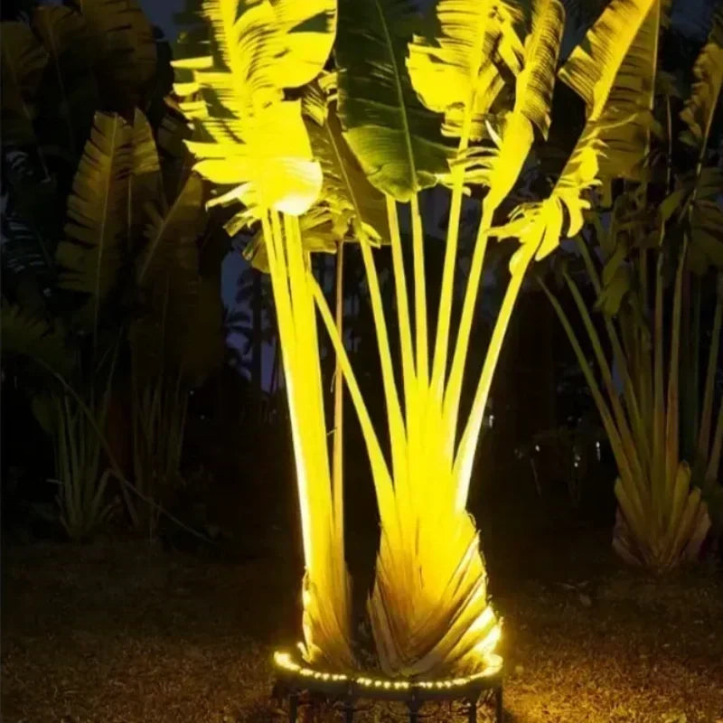 REDUCTION projecteur annulaire pour arbres Projecteurs étanches, lumière chaude et design discret Transforme votre jardin en allée féerique la nuit