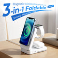 Support de charge magnétique pliable 3-en-1 pour vos appareils quotidiens
