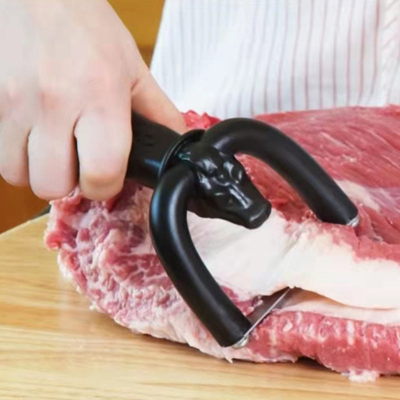 APPAREIL DE RÉDUCTION : Appareil portatif pour dégraisser la viande. Précis, sûr et facile à utiliser. Idéal pour une préparation saine en cuisine.