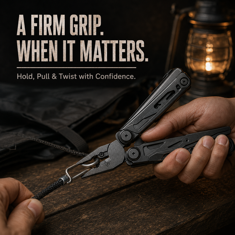 LIMITE 50% DE RÉDUCTION Pince Multifonction Pliable Portable avec Pochette Robuste, Compacte, Polyvalente