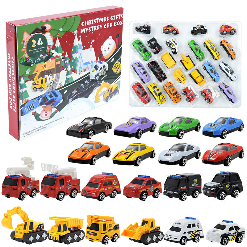 DE RÉDUCTION CALENDRIER DE L'AVENT GARÇON - 24 Jours de Chantier Miniature, Véhicules Allié avec Outils Réalistes