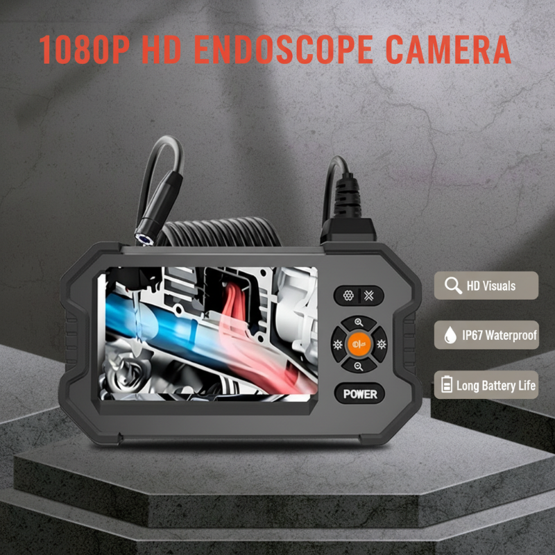 DE REDUCTION Caméra endoscopique HD 1080p, écran 4,3" & IP67 Inspection précise