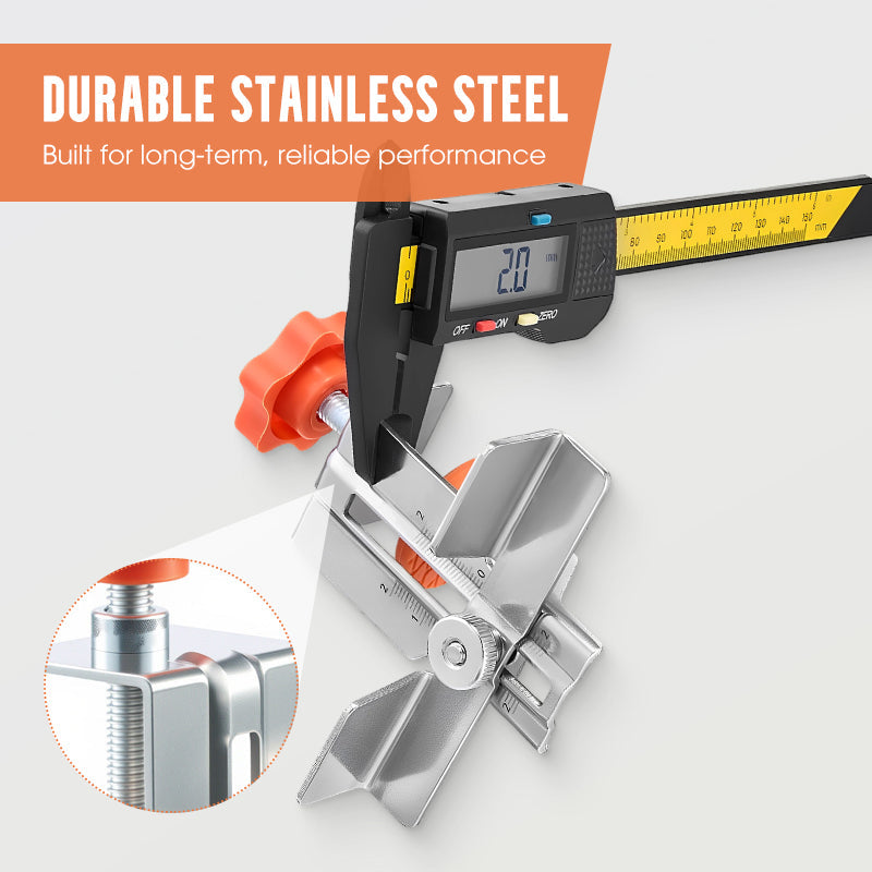 Adjustable mounting jig for cabinet doors