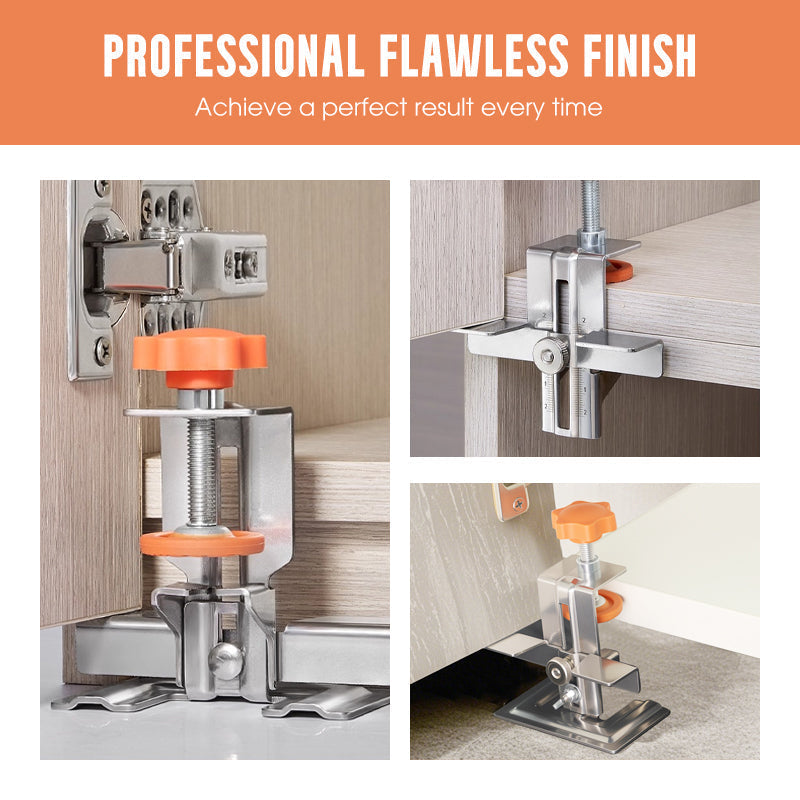 Adjustable mounting jig for cabinet doors