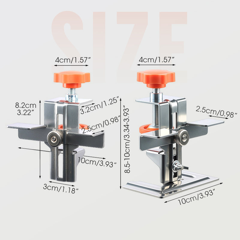 Adjustable mounting jig for cabinet doors
