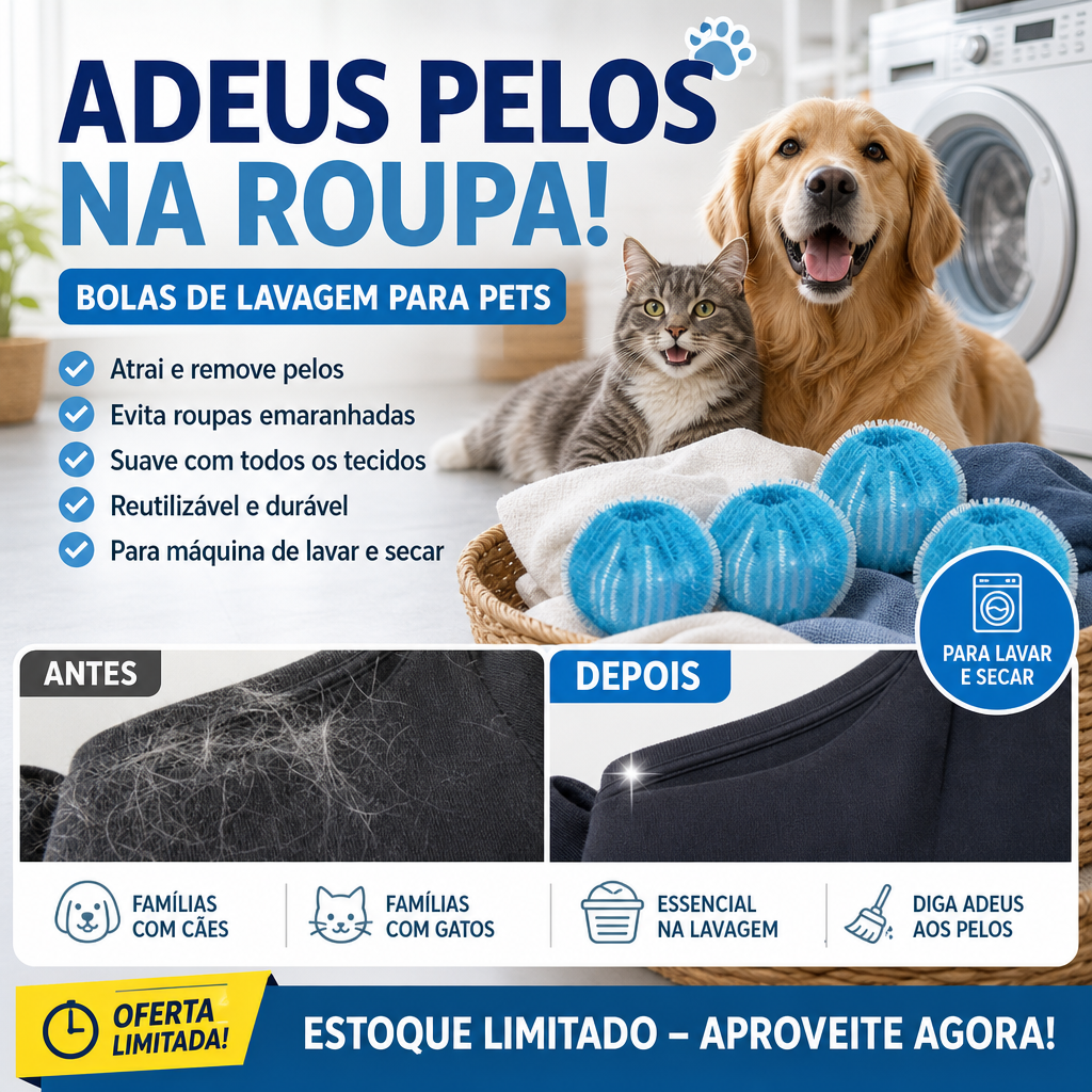 Découverte de 60 % lors de la dernière journée : boules de lavage réutilisables pour éliminer les poils d'animaux.