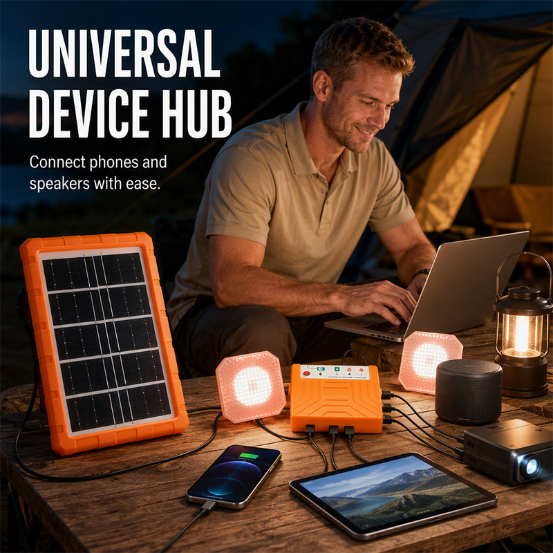 RÉDUCTION IMMÉDIATE Panneau solaire portable en matériau résistant Recharge et alimentation 2-en-1, pour téléphones, batteries et appareils, camping et urgence