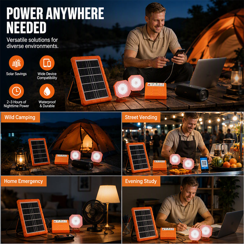 RÉDUCTION IMMÉDIATE Panneau solaire portable en matériau résistant Recharge et alimentation 2-en-1, pour téléphones, batteries et appareils, camping et urgence