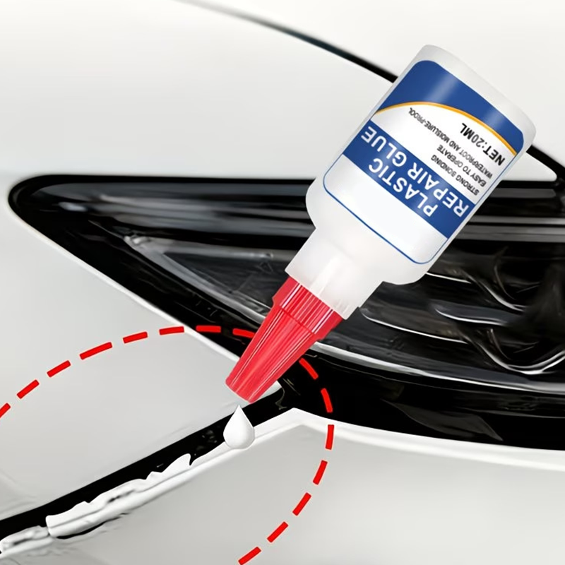 MULTIPURPOSE ADHESIVE For car bumper repair, strong adhesion, water and heat resistant. Ideal for bumpers, mirrors and plastic parts.