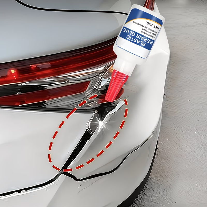 MULTIPURPOSE ADHESIVE For car bumper repair, strong adhesion, water and heat resistant. Ideal for bumpers, mirrors and plastic parts.