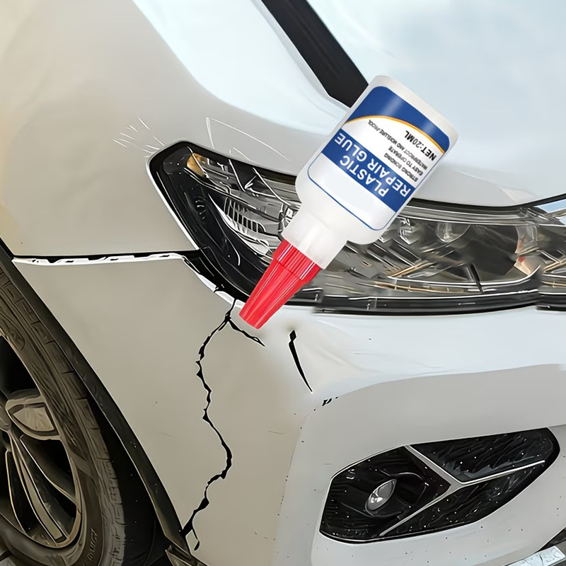 MULTIPURPOSE ADHESIVE For car bumper repair, strong adhesion, water and heat resistant. Ideal for bumpers, mirrors and plastic parts.
