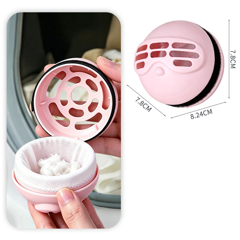 Balai anti-peluches et boule de lavage 2-en-1 pour lave-linge