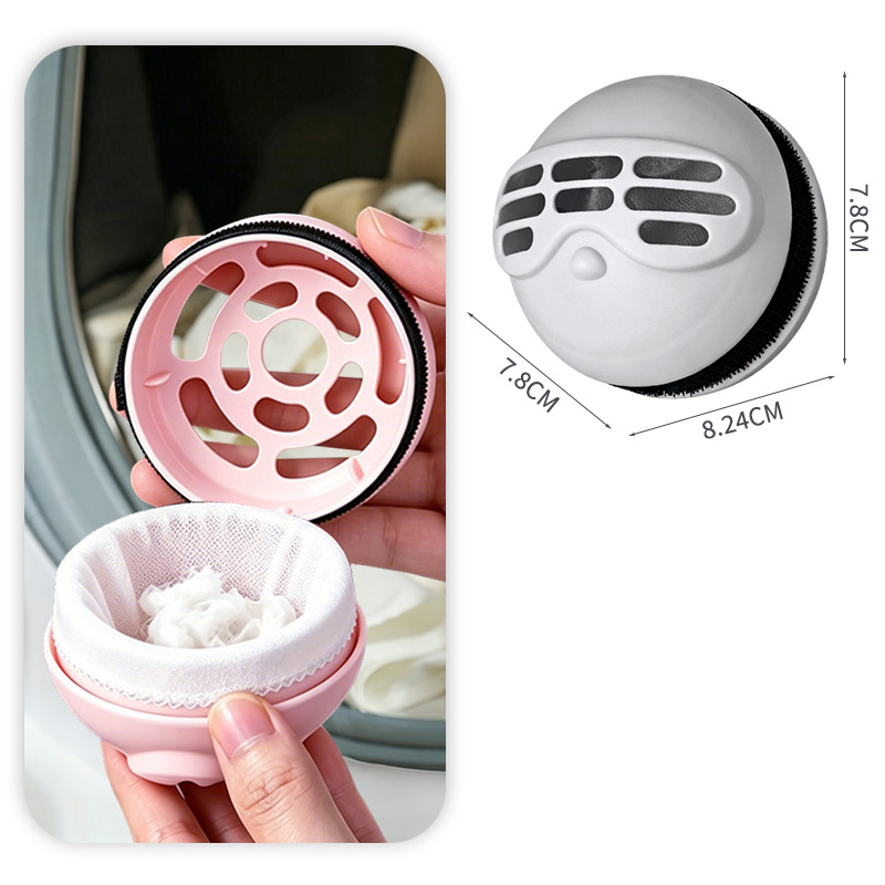 Balai anti-peluches et boule de lavage 2-en-1 pour lave-linge