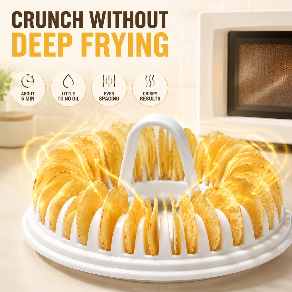Machine à chips de pommes de terre maison pour micro-ondes avec ensemble de bols et trancheuse