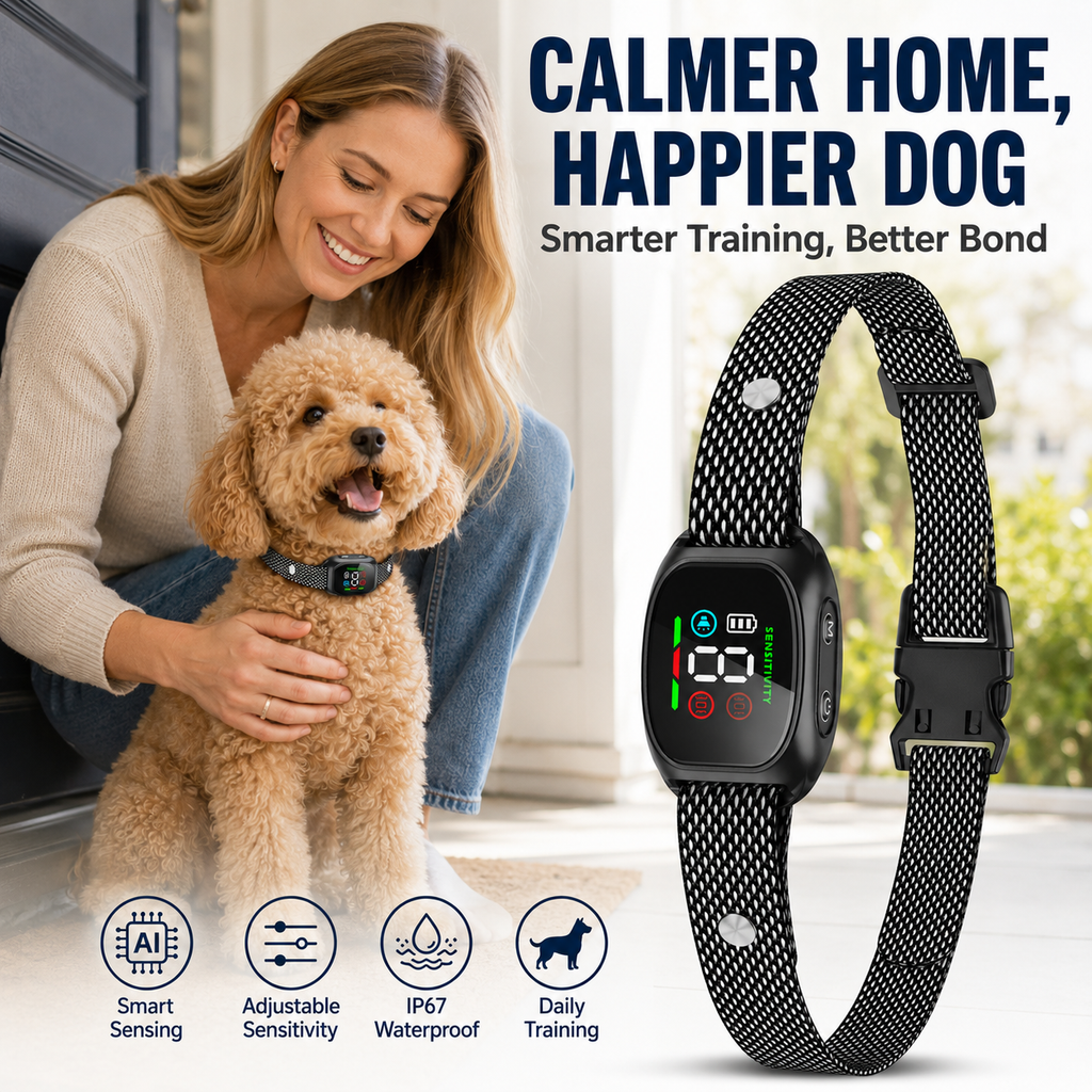 Smart dog anti-bark collar