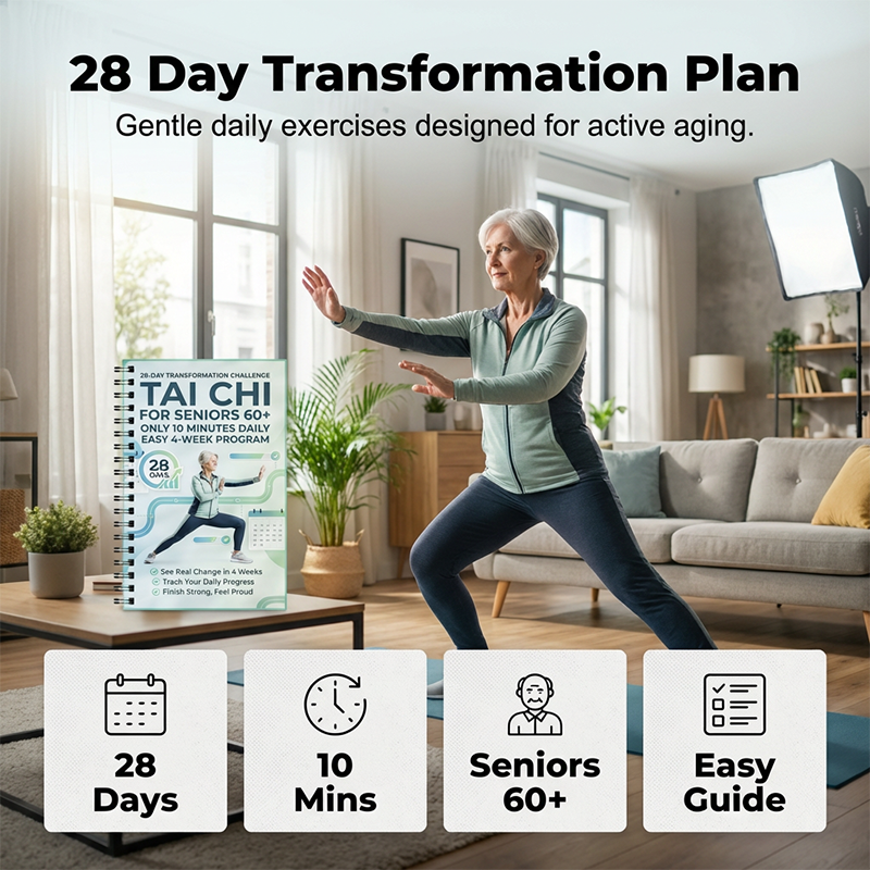 Livre 28 jours de tai-chi Un programme progressif pour débutants, apaise le stress, améliore l'équilibre et le sommeil, la routine bien-être à adopter chez soi